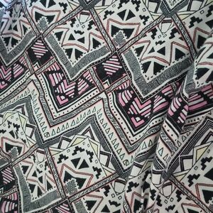 PINK Victoria's Secret Geometric Skater Skirt - Black, Pink, White